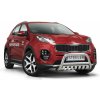 Steeler Nerezové oválne bočné rámy s plechovými stupňami KIA SPORTAGE od 2015