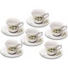 Constance IV kávová súprava 6ks šálok s podšálkami 12-dielná (Súprava pre 6 osôb)