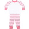 Larkwood Detské pyžamo LW Pink Stripe