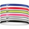 Nike Swoosh sport headbands 6 pk tipped N.100.2021.655 Červená