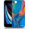 Picasee silikónový čierny obal pre Apple iPhone SE 2020 - Rainbow