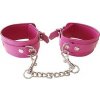 ROUGE Leather Wrist Cuffs Pink