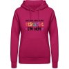 AWDis Hoodie Mikina - Nápis - Let's get one thing Straight - Zvodná ružová - M - Dámske