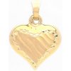 Šperk Holíč Prívesok gravírované zlaté srdiečko ZPV15-1