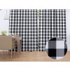 Biante Bavlnený záves Olivia OL-004 Čierno-biela kocka veľká 140x240 cm