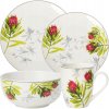 Porcelánový obedový servis Florina Protea 24 el sada tanierov, šálky 6 ks