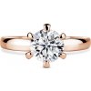 Florence | Zásnubný prsteň so stredovým diamantom 1.310ct, ružové zlato 57