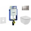 GEBERIT - Kombifix Set predstenovej inštalácie, klozetu a dosky Ideal Standard Tesi, tlačidla Sigma30, Rimless, SoftClose, matný chróm/chróm 110.302.00.5 NE7