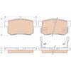 Sada brzdových platničiek kotúčovej brzdy TRW GDB3175