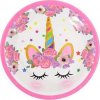 Cakesicq Párty papierové taniere 18cm Jednorožec
