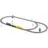 Leantoys Elektrický vlak + koľajnice pre železničných fanúšikov TRAIN BUILDER dvojrýchlostné vlaky