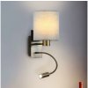 Brilagi | Brilagi - LED Flexibilná nástenná lampa NUBILA 1xE27/25W/230V + LED/3W mosadz/krémová | BG1553