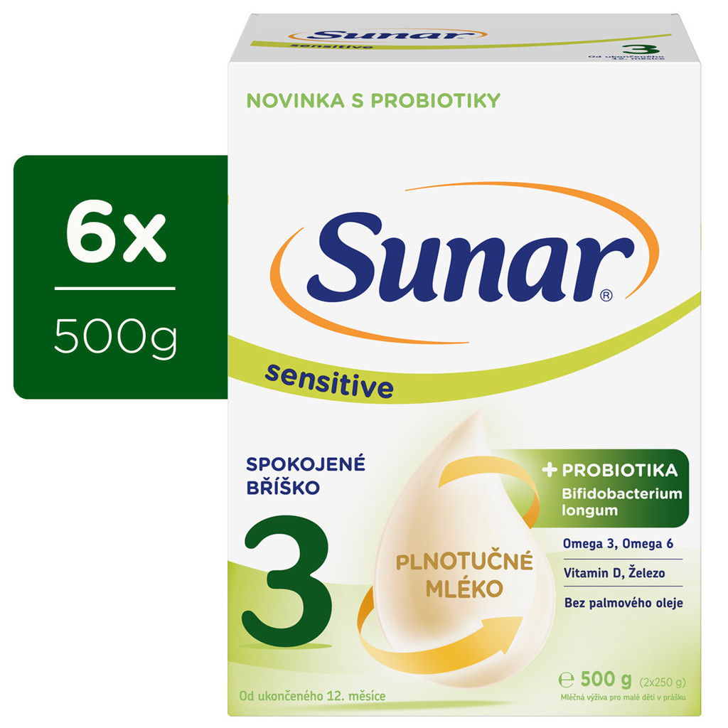 Sunar Sensitive 3 6 x 500 g