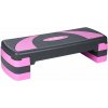 Rebel RBA-3225 Aerobic step platforma 78 cm, nastaviteľná výška, sivo-fialová