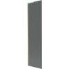 Mexen Next L, 1-krídlová vaňová zástena 50 x 150 cm, 6mm šedé sklo, 6mm číre sklo, profil brúsená oceľ, 895-050-000-03-40-97
