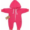 Z & Z Detský teplákový overal s kapucňou amarant