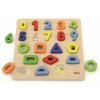 VIGA Vkladacie puzzle čísla a tvary