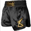 8 WEAPONS Muay Thai šortky Strike - čierna/zlatá