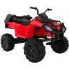 Joko veľká Elektrická štvorkolka 4x4 XL ATV kožené sedadlo penové kolesá rádio USB červená