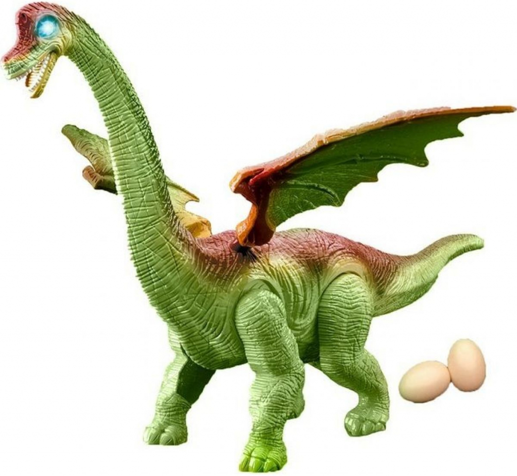 Rappa Dinosaurus chodí a klade vejce se zvukem zelený