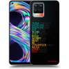 Picasee silikónový čierny obal pre Realme 8 4G - Motto života