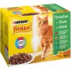 Friskies s hovädzím kuraťom tuniakom treskou krmivo v šťave 12 x 85 g