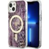 Guess iPhone 14 Leopard MagSafe ružové