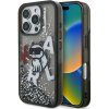 Karl Lagerfeld Liquid Glitter Scattered Choupette zadný kryt pre iPhone 16 Pro Max Black