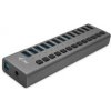 USB Hub i-tec 13x USB 3.0, 60W (U3CHARGEHUB13) strieborný
