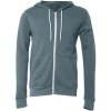 Canvas CV3739CV3739 Unisex mikina s kapucňou na zips CV3739 Heather Slate S