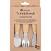 PETITE&MARS Sada príborov s nerezovej ocele Take&Match Intense Ochre 12m+