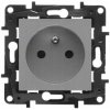 Elektrická zásuvka do steny Legrand sivá