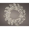 Vianočné osvetlenie vonkajší veniec kovový 300 LED Ø 48 cm, teplé biele svetlo