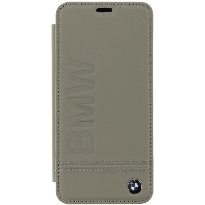 Púzdro BMW Signature Real Leather Book Case Taupe Samsung G960 Galaxy S9