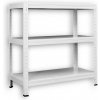 Biedrax Regál 40 x 100 x 90 cm biely 3 police