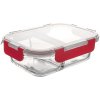 Orion Miska na zapekanie delená s plastovým vekom 18 x 13,5 x 6 cm