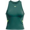 Under Armour Armour Mesh Tank - coastal teal/lime surge - Zelený, Tyrkysový