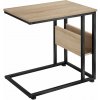tectake 404278 odkladací stolík wigan 55x36,5x60cm - industrial svetlé drevo, dub sonoma