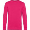 B&C | Inspire Crew Neck, Pánska mikina, ružová magenta, XS