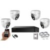 Monitorrs Security AI hybrid Light IP 4 kamerový set 5 Mpix WDome (6141K4) (Monitorrs Security)