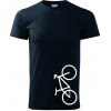 Bicykel na výšku - Tričko extra veľké (5-8XL) - 5XL ( Tmavomodrá (veľmi tmavá - skoro čierna) )