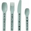 Detské príbory AJ Kids zelené 4 diely
