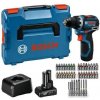 Bosch - 12V AKU vŕtací skrutkovač GSR 12V-32 s príslušenstvom, 1x aku 2,0 Ah Li-Ion, 1x aku 4,0 Ah Li-Ion, nabíjačka 06019N7005