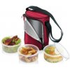 Tescoma FRESHBOX 892211.00 - Obedár FRESHBOX, s 3 dózami 1.5 l, bordeaux
