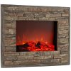 Klarstein Alpbach Snow, elektrický krb, 1800 W, 2 úrovne ohrevu, 65 cm, kamenný vzhľad (FP6-Alpbach)