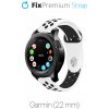 FixPremium - Silikónový Športový Remienok pre Garmin (22mm), biely