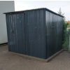 Záhradný domček2,5x3m - RAL7016 na náradie so spádom strechy dozadu