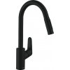 Hansgrohe Focus M41 - Drezová batéria s vyťahovacou spŕškou, matná čierna 31815670
