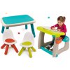 Set lavica na kreslenie a magnetky Little Pupils Desk Smoby s obojstrannou tabuľou a stôl s dvoma stoličkami Kid