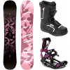 Gravity Empire 24/25 dámsky snowboard + Raven Fastec FT360 black/fuchsia viazanie + Raven Target ATOP obuv - 155 cm + M (EU 39-42)